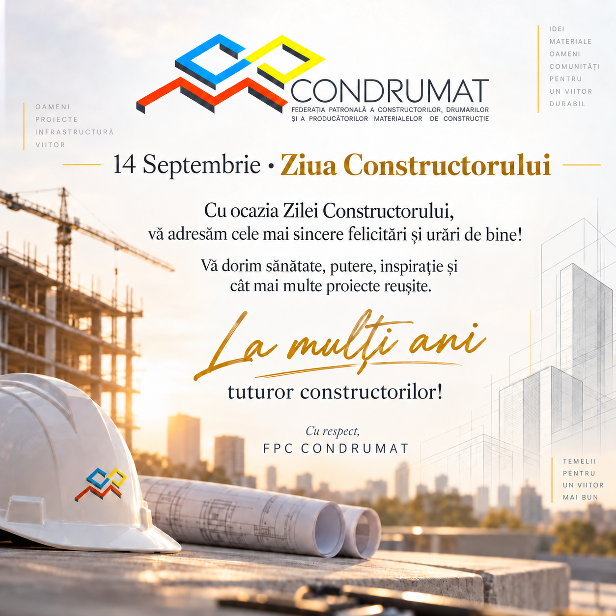 La mulți ani celor care construiresc viitorul!